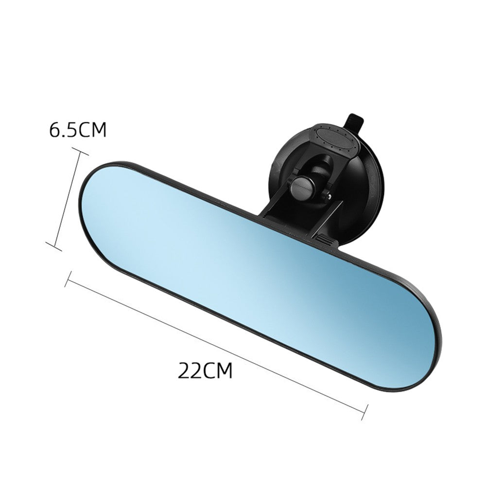 Rear View Mirror, Universal Car Truck Mirror 360°Adjustable Interior RearView with Suction Cup, 220*65mm