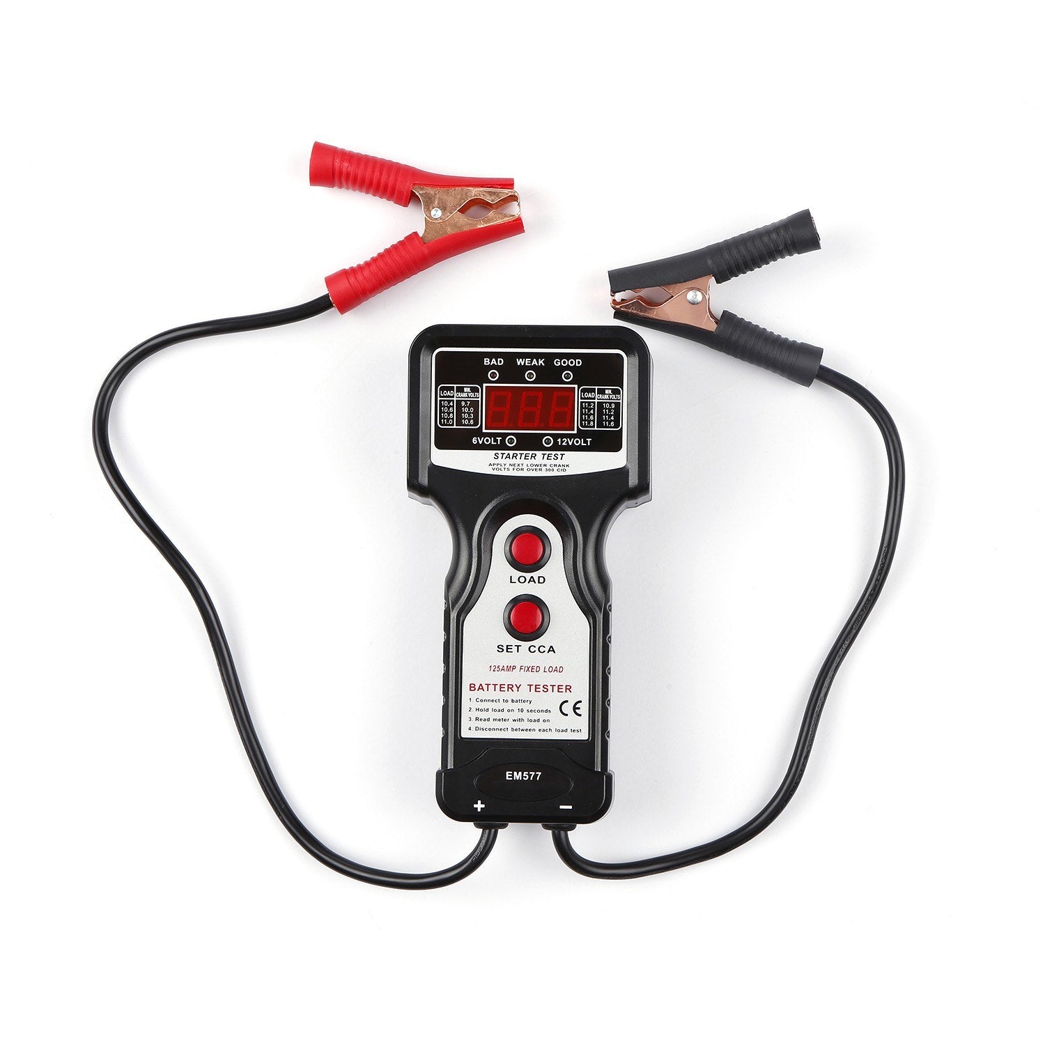 Automotive Digital Battery Tester Load Checker Charging Voltage Test Tool Car Universal Fault Diagnosis
