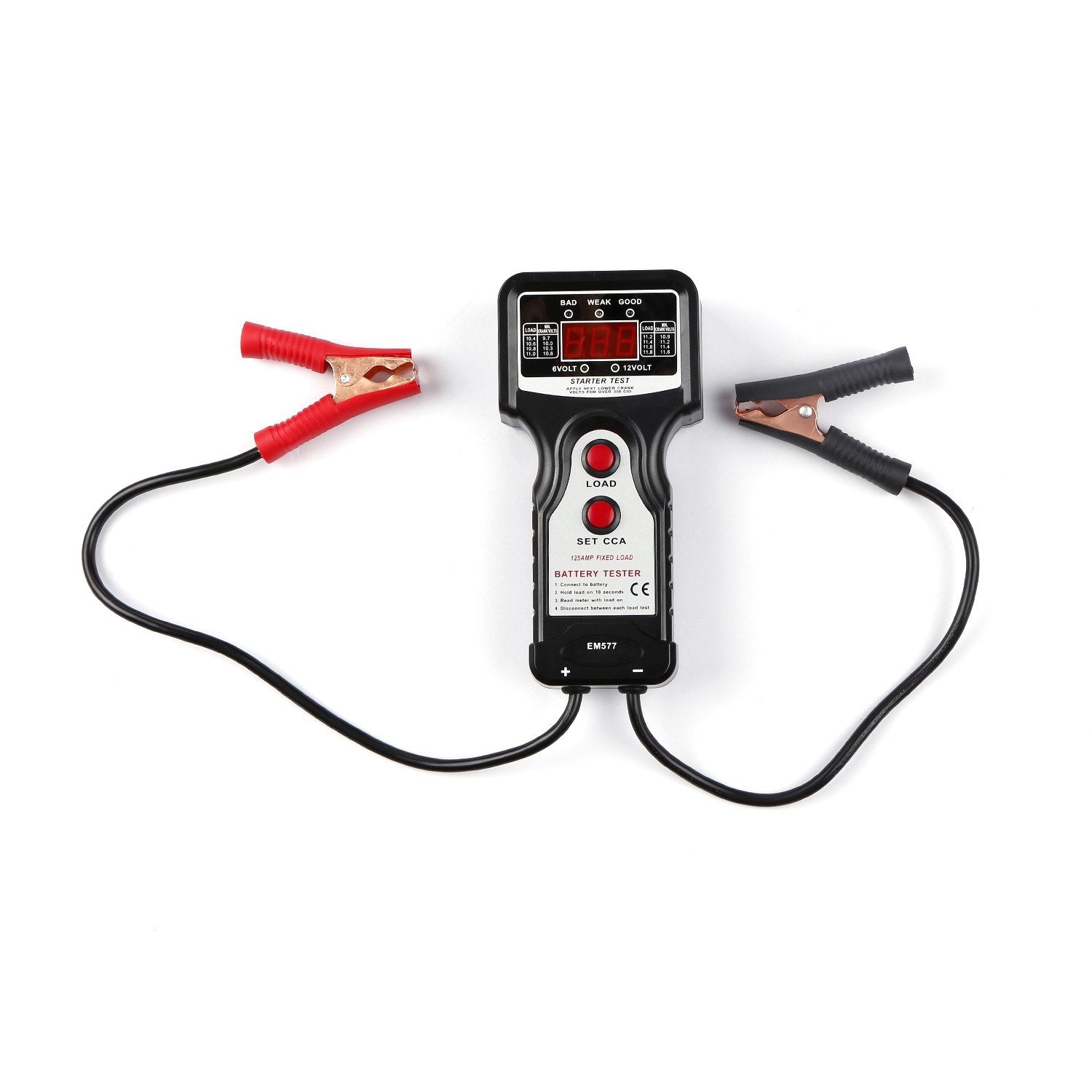 Automotive Digital Battery Tester Load Checker Charging Voltage Test Tool Car Universal Fault Diagnosis