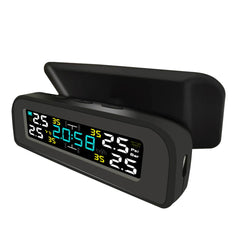 Car TPMS Tire Pressure Monitoring System Wireless Solar Charging Alarm