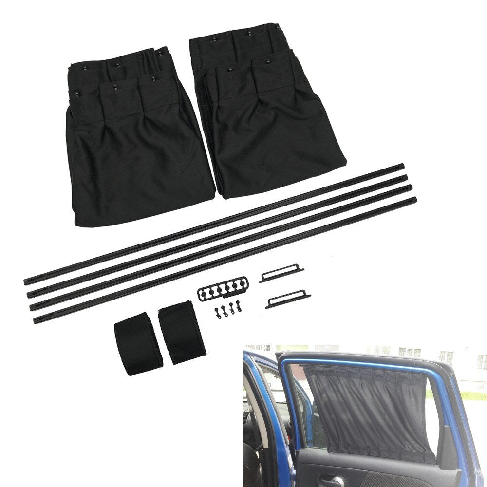 Car Windshield 50S Pure Black Shading And UV Insulation Curtain Front Rear Awning