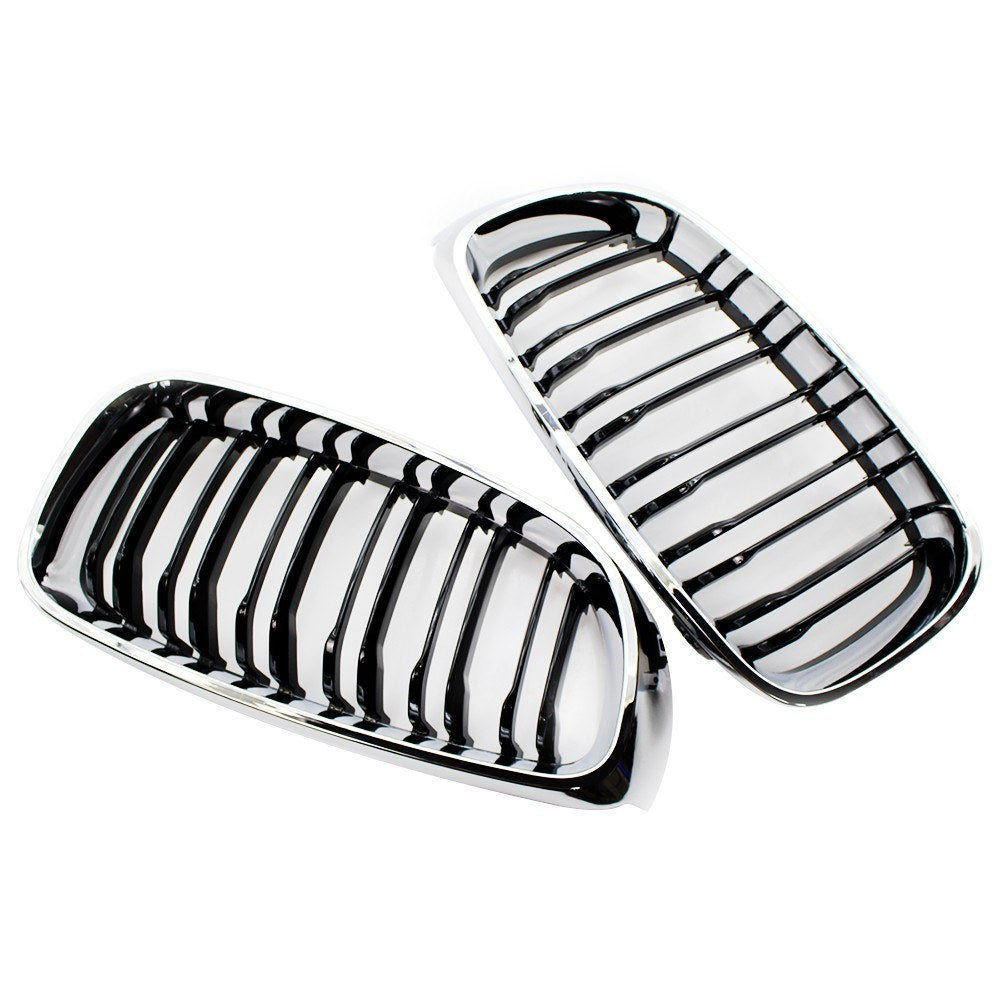 Grills Replacement for BMW F34 Gran Turismo Glossy Black Front Bumper