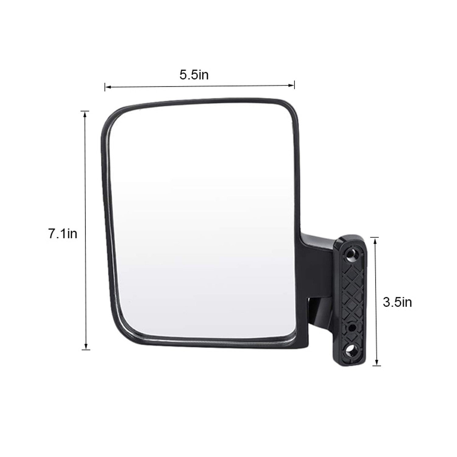 Cart Reversing Mirror Field Car Convex Side Rearview For Carts Clubs