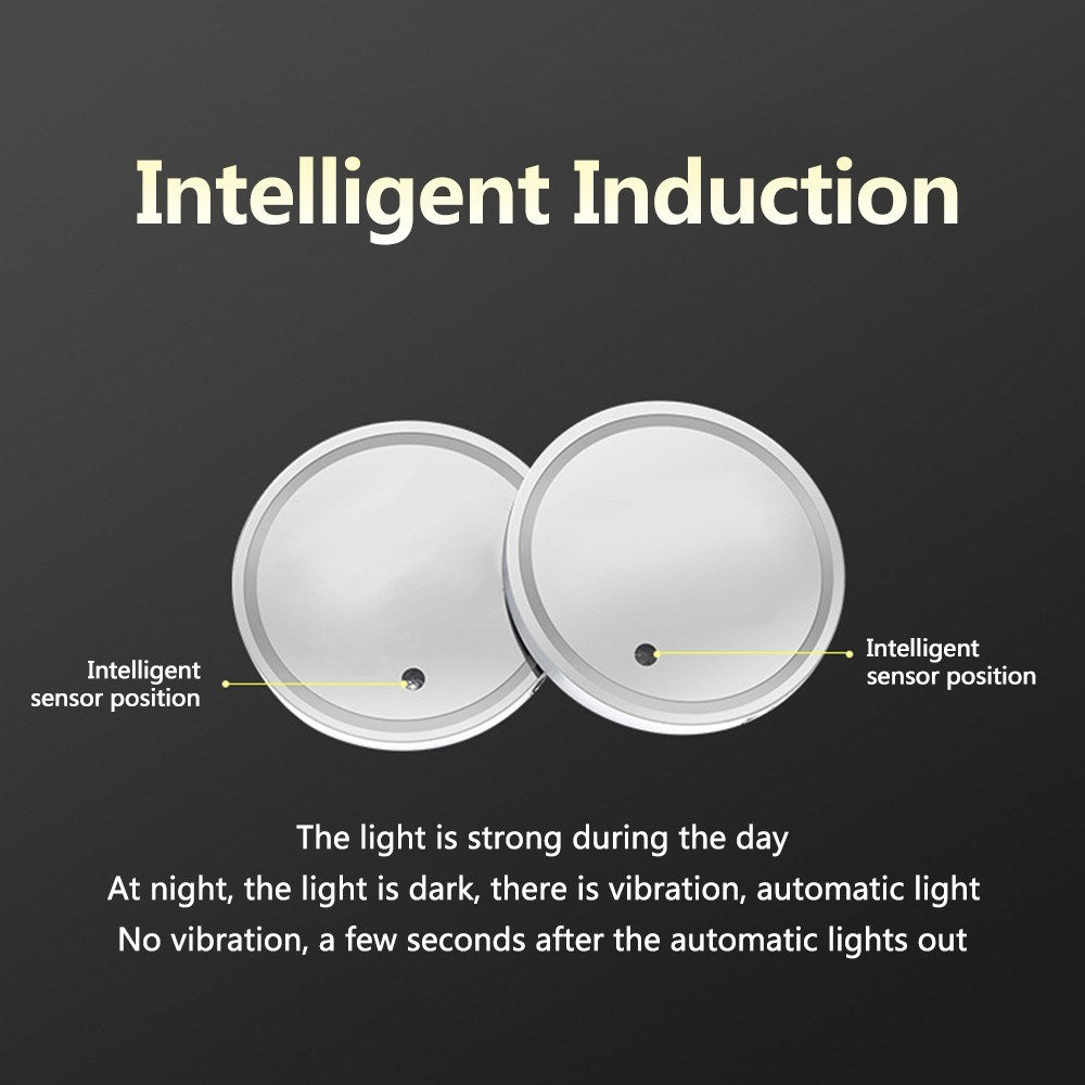 Auto Lighting Light-Emitting Diode Cup Mat Anti-Slip Multicolor Remote Control Solar Energy