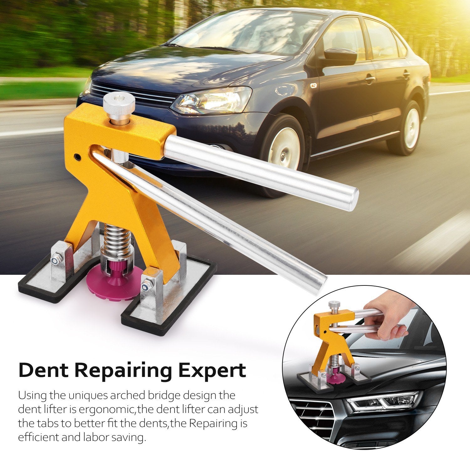 Paintless Dent Repairinging Tools Kit Adjustable Dent Lifter Repairinging Tool Kit Pack 45