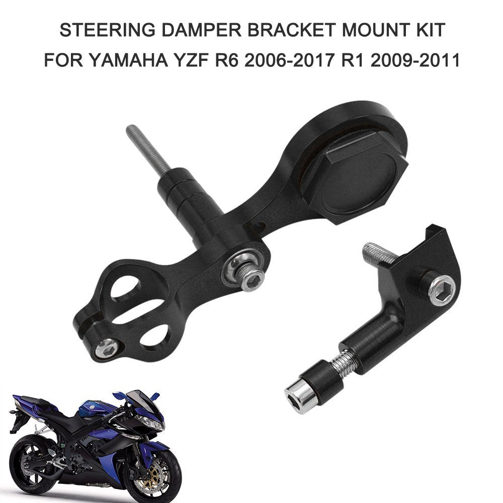 Damper Bracket Steering Mount Kit Motorcycle Stabilizer Mounting Replacement