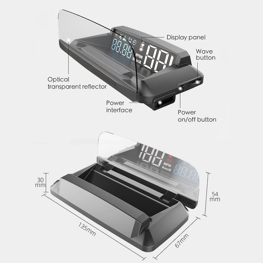 Car Global Positioning System Heads-up Display Satellites Speed General-purpose And Trucks Projector