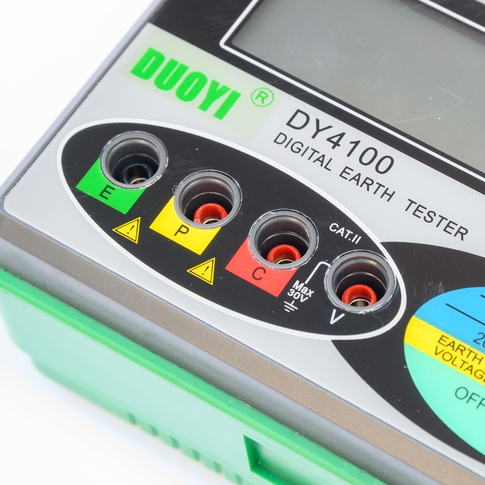 Ground Resistance Tester Digital Meggers Lightnings Protections Grounding Meter