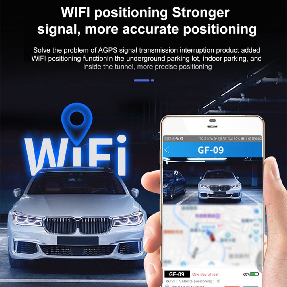 Mini GPS Tracker Portable Real Time Tracking Device for Kids Elderly Dogs Motorcycles Trucks