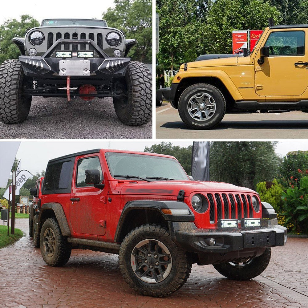 7-Inch 400-watt Driving Fog Off Road Lights Waterproof Spot Flood Combo for Pickup Truck SUV Boat 2 Pack