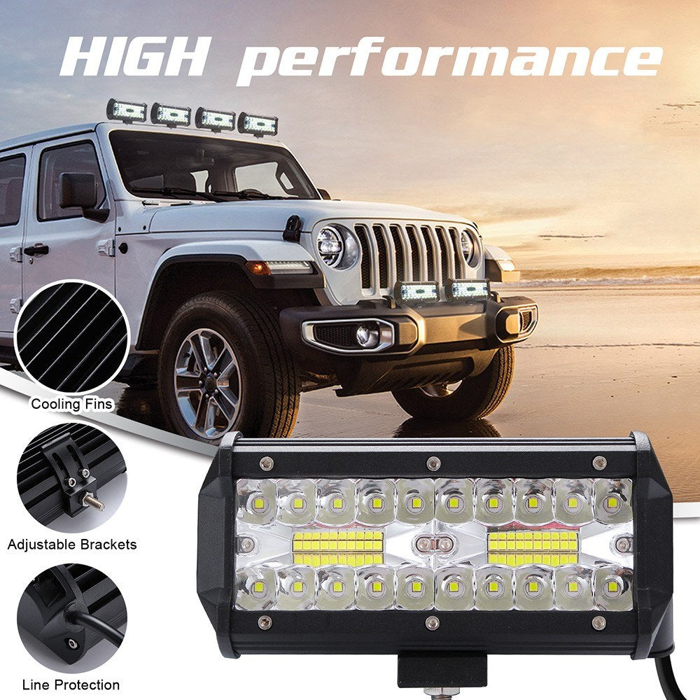 7-Inch 400-watt Driving Fog Off Road Lights Waterproof Spot Flood Combo for Pickup Truck SUV Boat 2 Pack