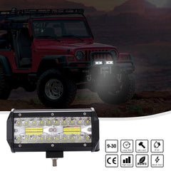 7-Inch 400-watt Driving Fog Off Road Lights Waterproof Spot Flood Combo for Pickup Truck SUV Boat 2 Pack