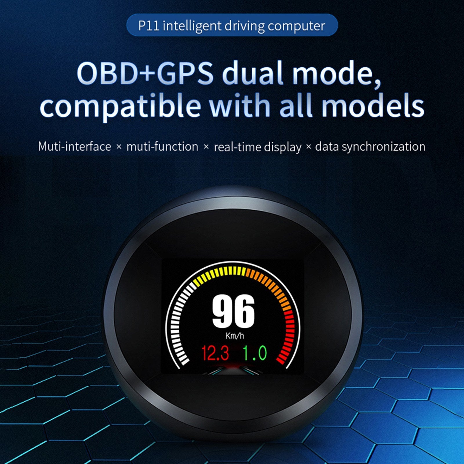 Car HUD Display OBD+GPS Head Up High Definition Safe Driving Computer Diagnostic Tool