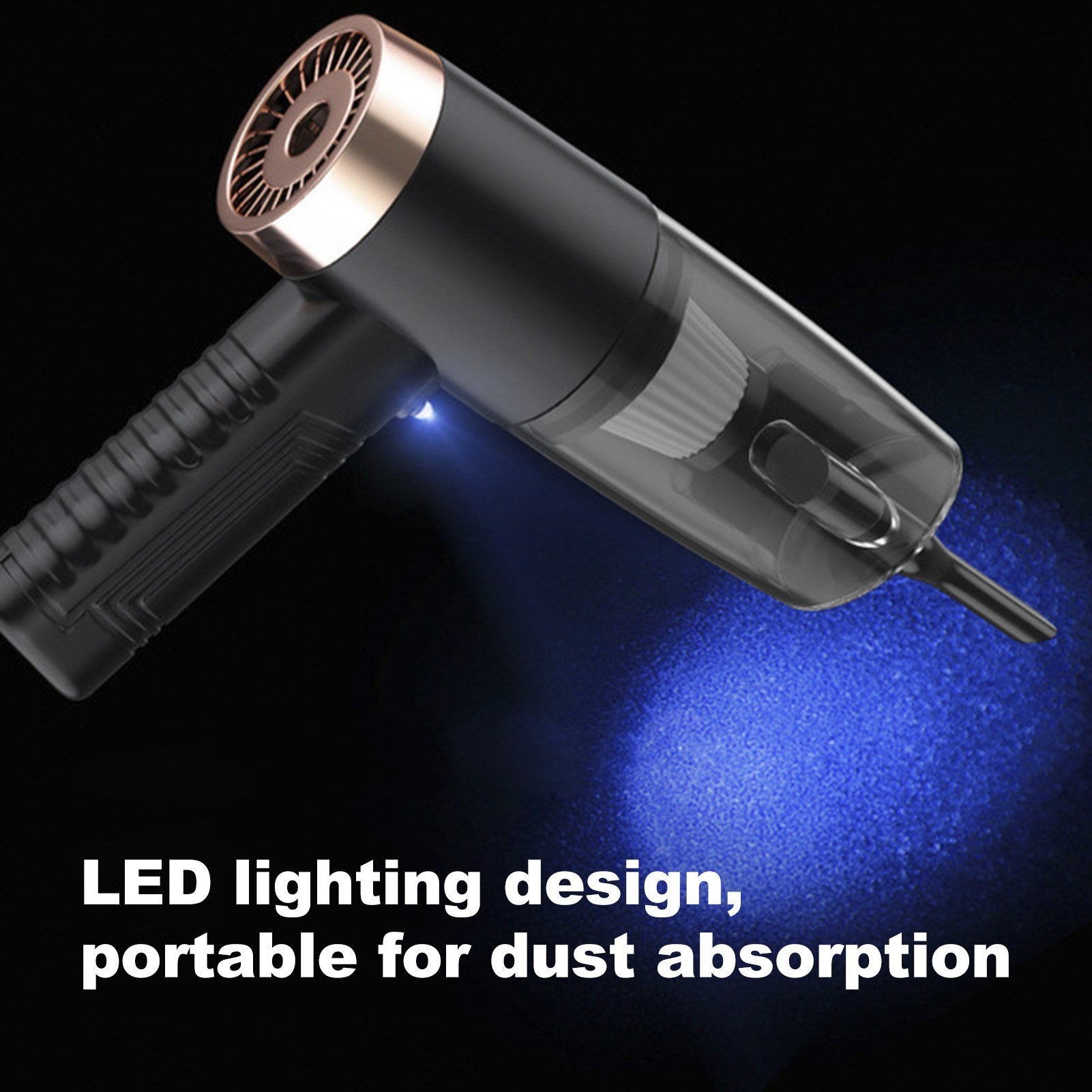 High Power Suction Car Vacuum Cleaner Wet Dry Handheld Built-in Aromatherapy 12V 120W