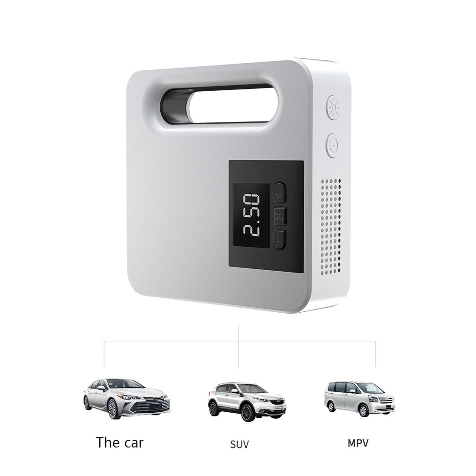 Portable LCD Screen Small Pump Car Tires Air pump Multifunction Outdoor Travel Inflating