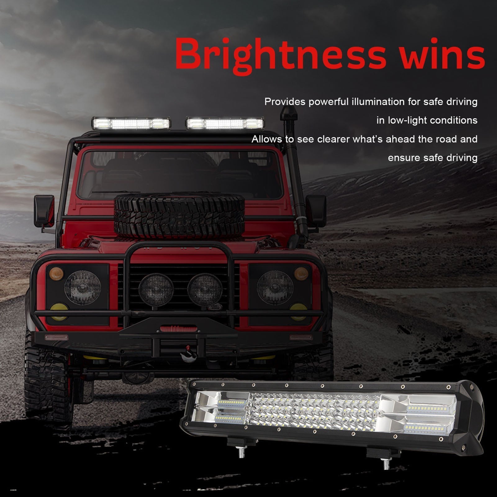 LED Light Bar Work Spot Flood Combo Led Off Road Lights Driving Fog