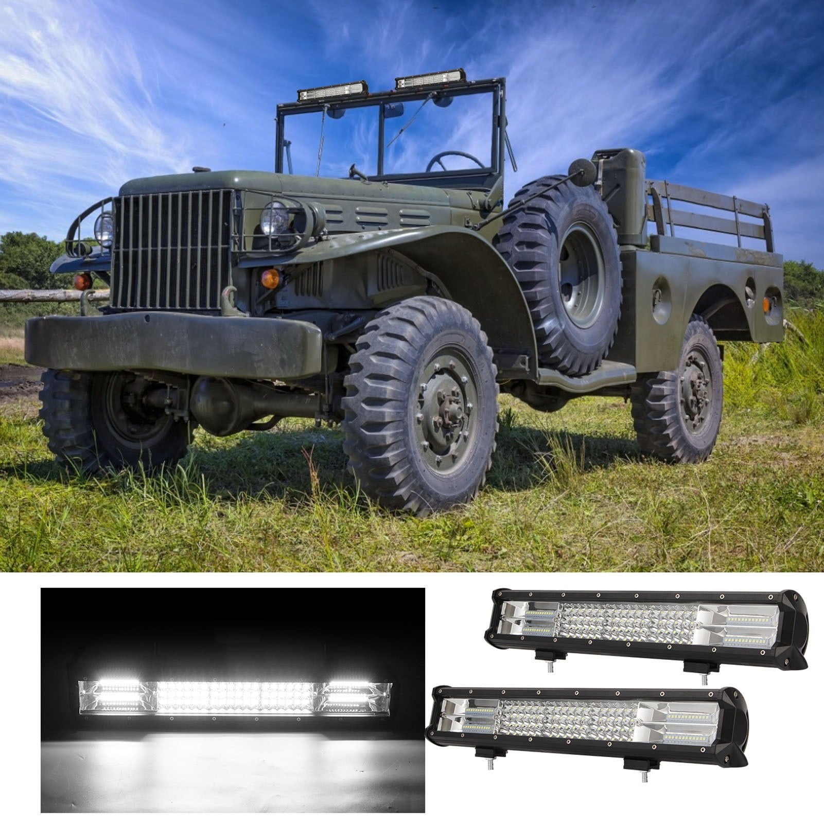LED Light Bar Work Spot Flood Combo Led Off Road Lights Driving Fog