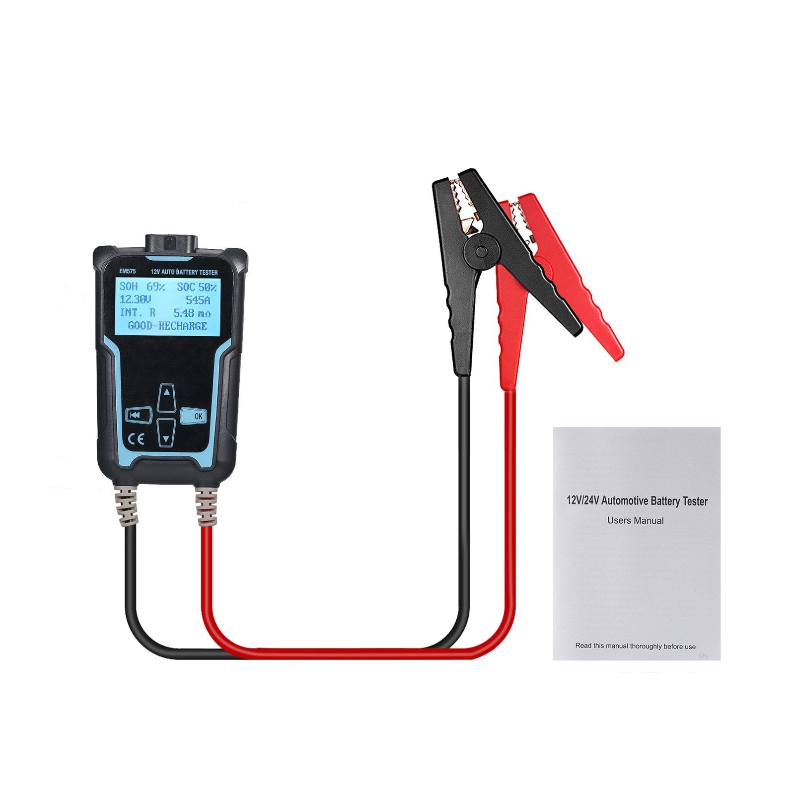 12V-24V Car Battery Tester Analyzer 100-2200 CCA Automotive Load Digital Bad Cell