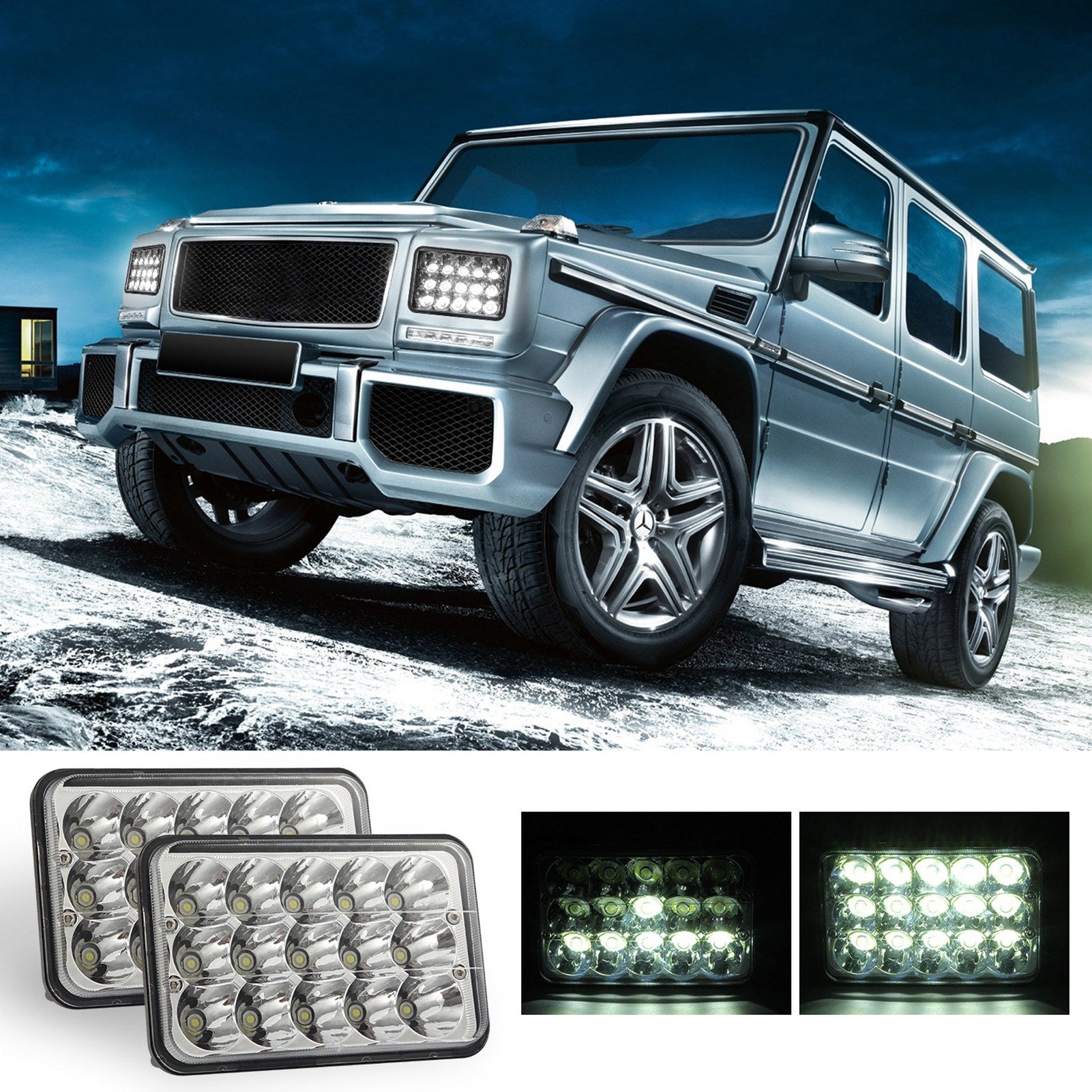 5 Inch 150W LED Light Bar Work with Mount Spot Flood Combo Led Off Road Lights Driving Fog