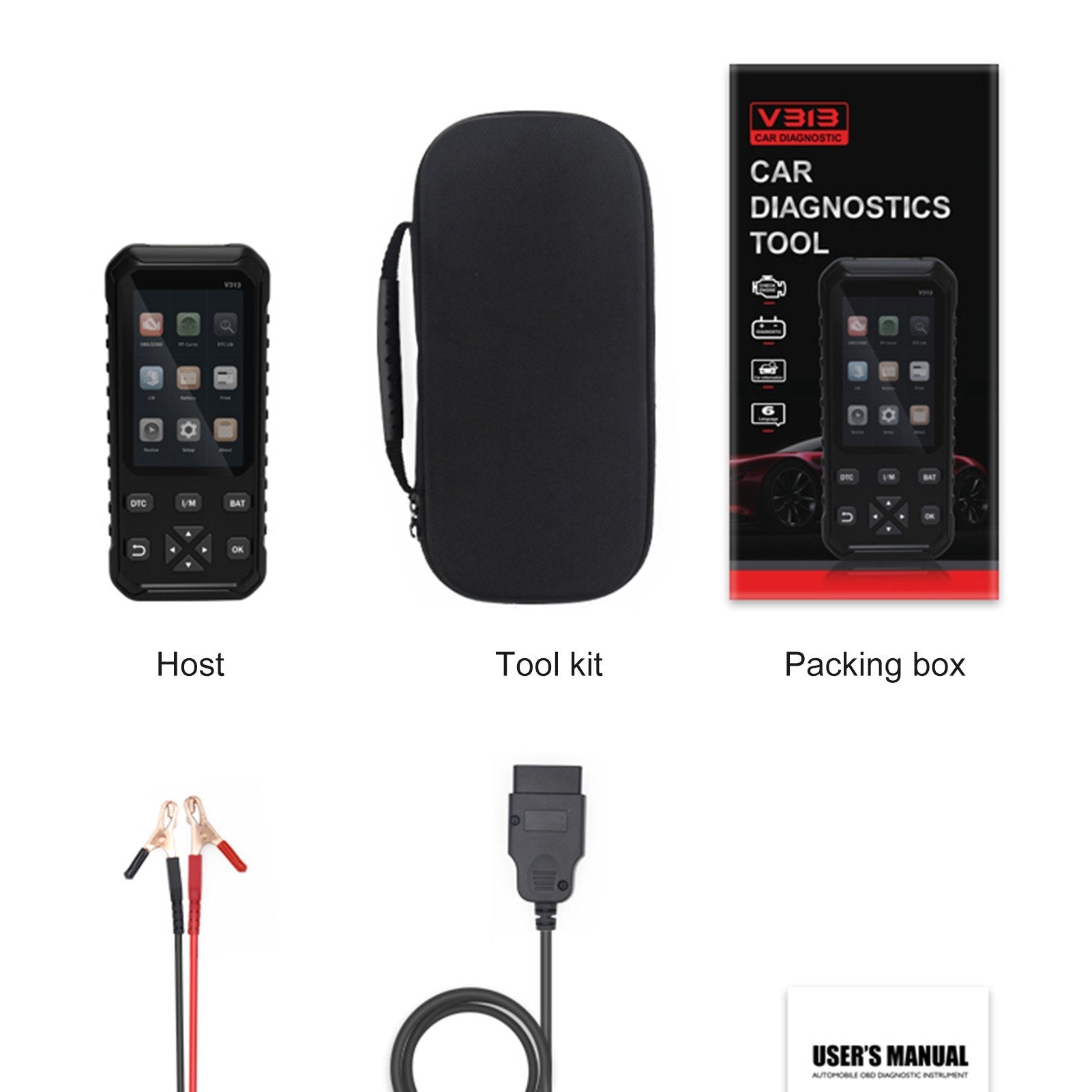 Universal 2 in 1 OBDII OBD Scanner Code Reader Car Scan Diagnostic Tool and Battery detector Auto Code-reader