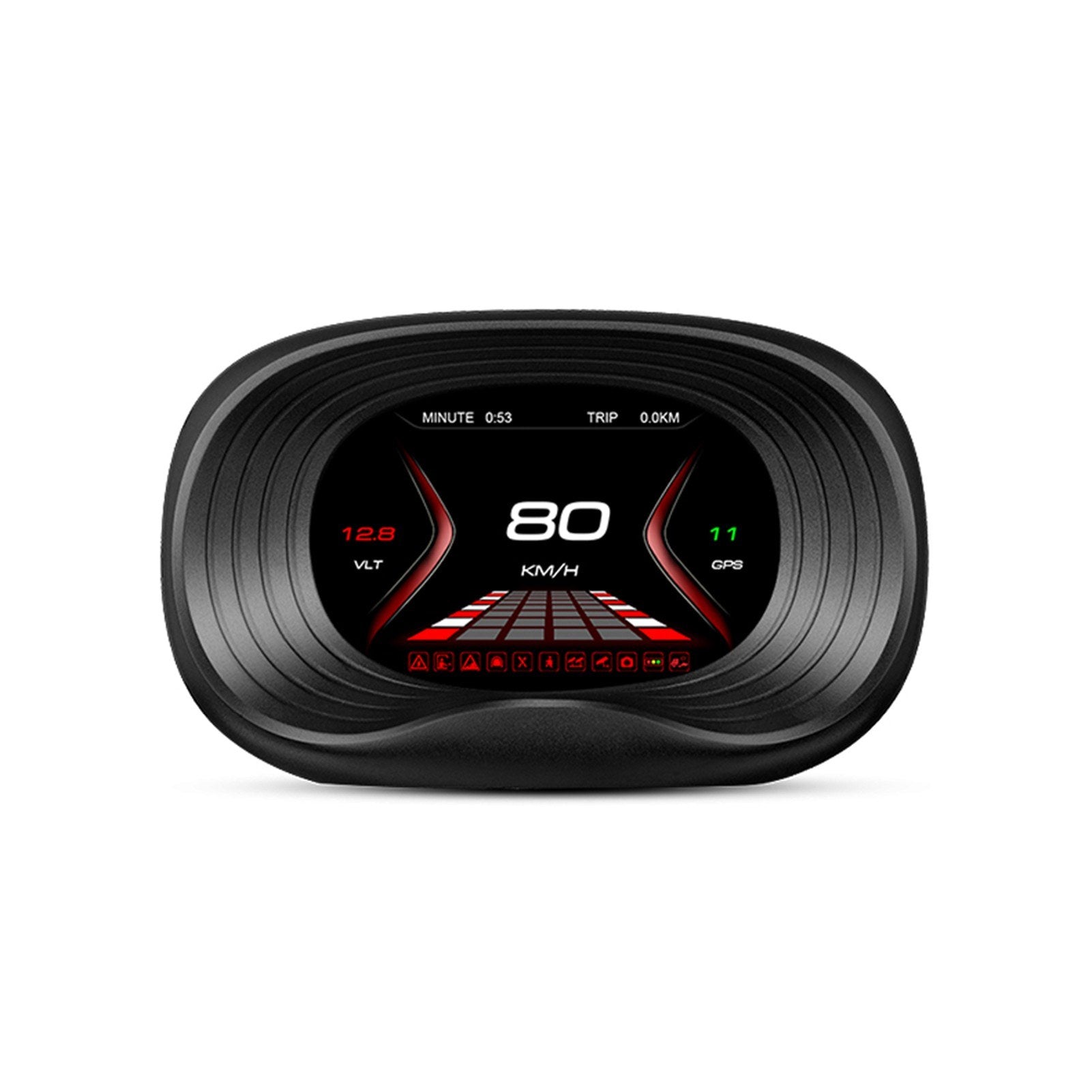 Car HUD Display, OBD+GPS Dual System Head Up Display High Definition Speedometer Diagnostic Tool