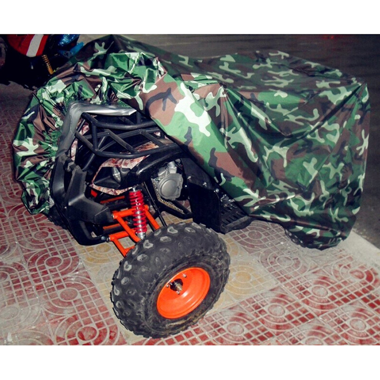 Universal Heavy Duty ATV ATC Cover 190T Rain Waterproof Dustproof Anti-UV Ripstop Beach Camouflage Vehicle Outdoor Protection