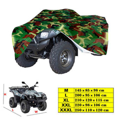 Universal Heavy Duty ATV ATC Cover 190T Rain Waterproof Dustproof Anti-UV Ripstop Beach Camouflage Vehicle Outdoor Protection