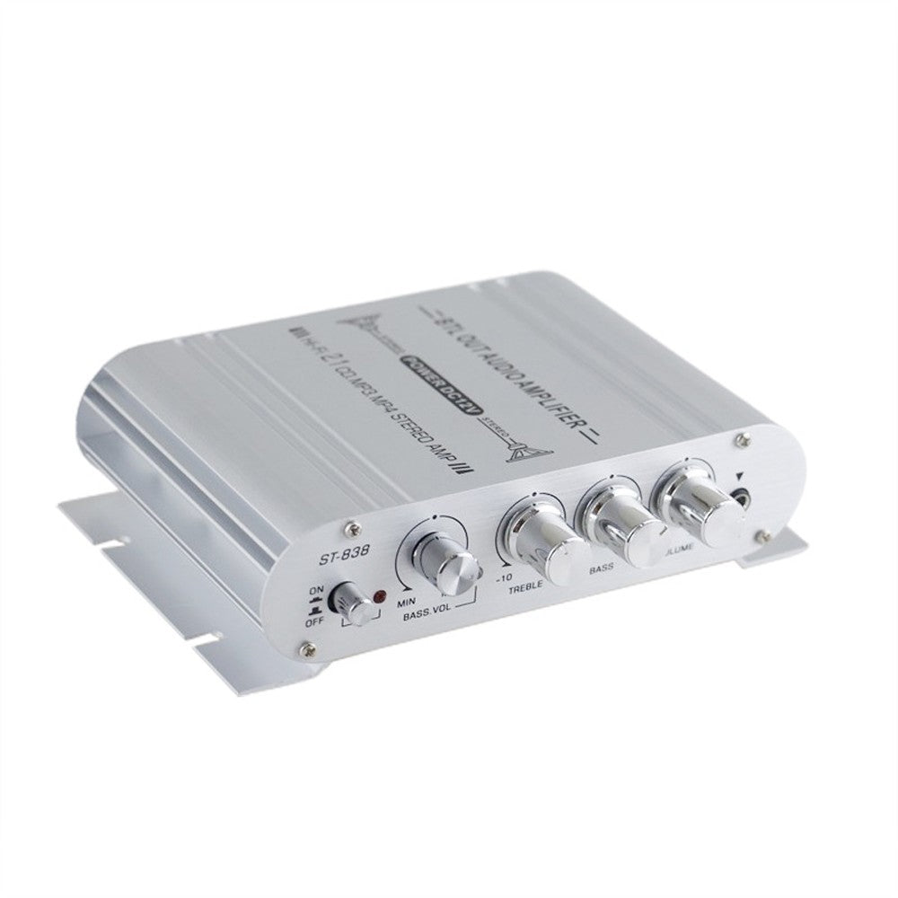 Mini Digital Hi-Fi Power Amplifier 2.1CH Subwoofer Stereo Audio Player Car Motorcycle Home