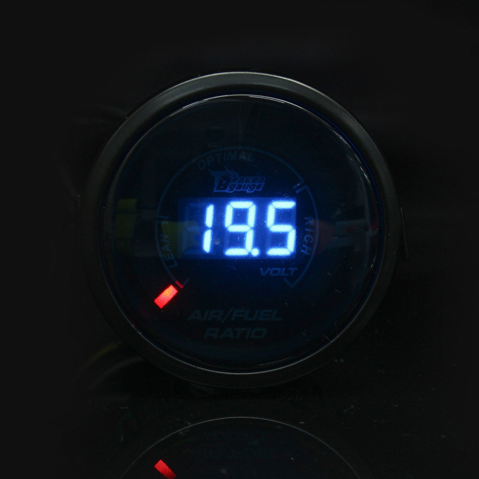 2 inch 52MM 20 Lights Digital Car Auto Air/Fuel Ratio Monitor Racing Gauge Analog