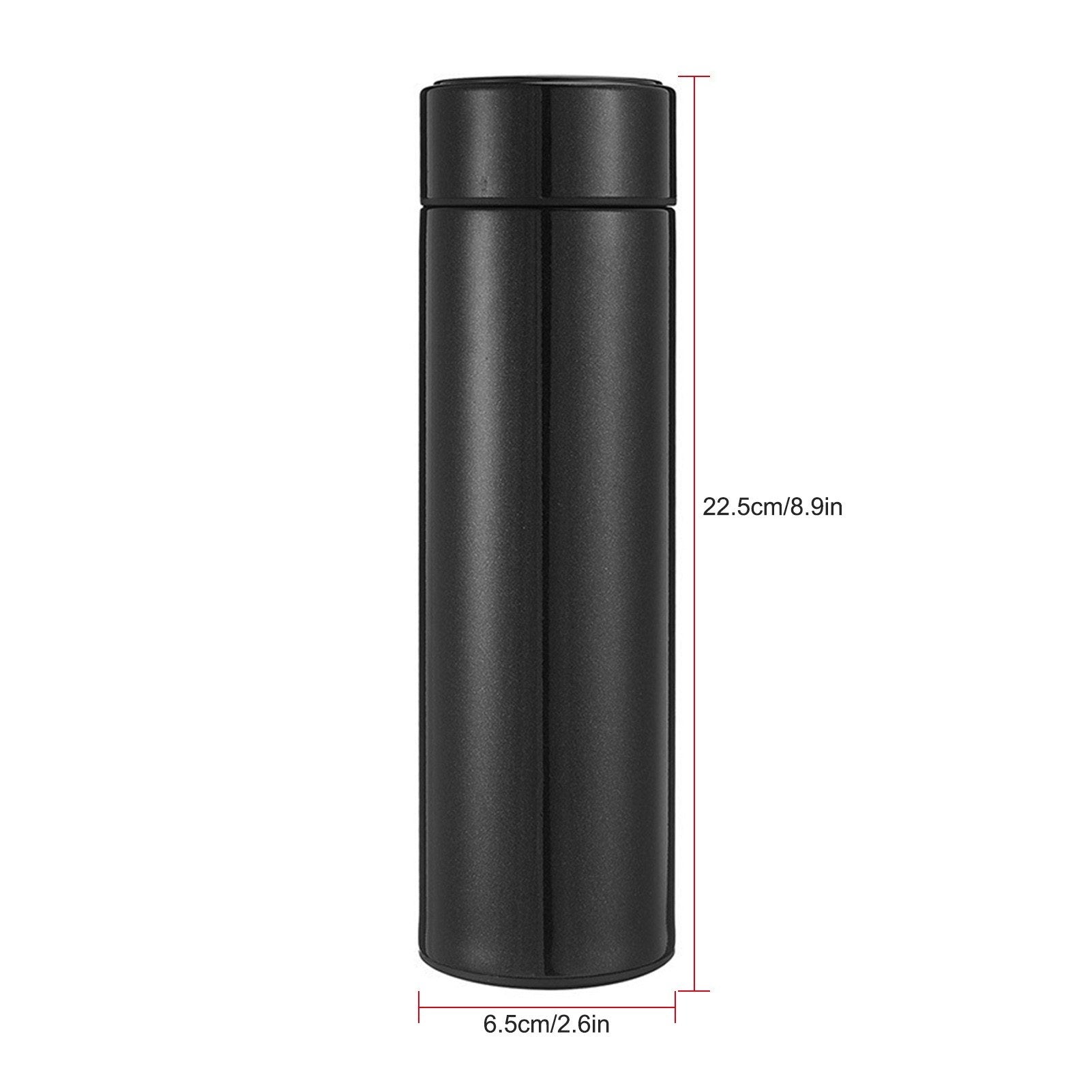 Car Cup with LED Temperature Display Stainless Steel Insulated Water Bottle Travel Modern Mug