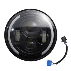 1pcs 7 Inch Round Shaped LED Front Headlight Replacement For Jeep Wrangler JK LJ TJ CJ
