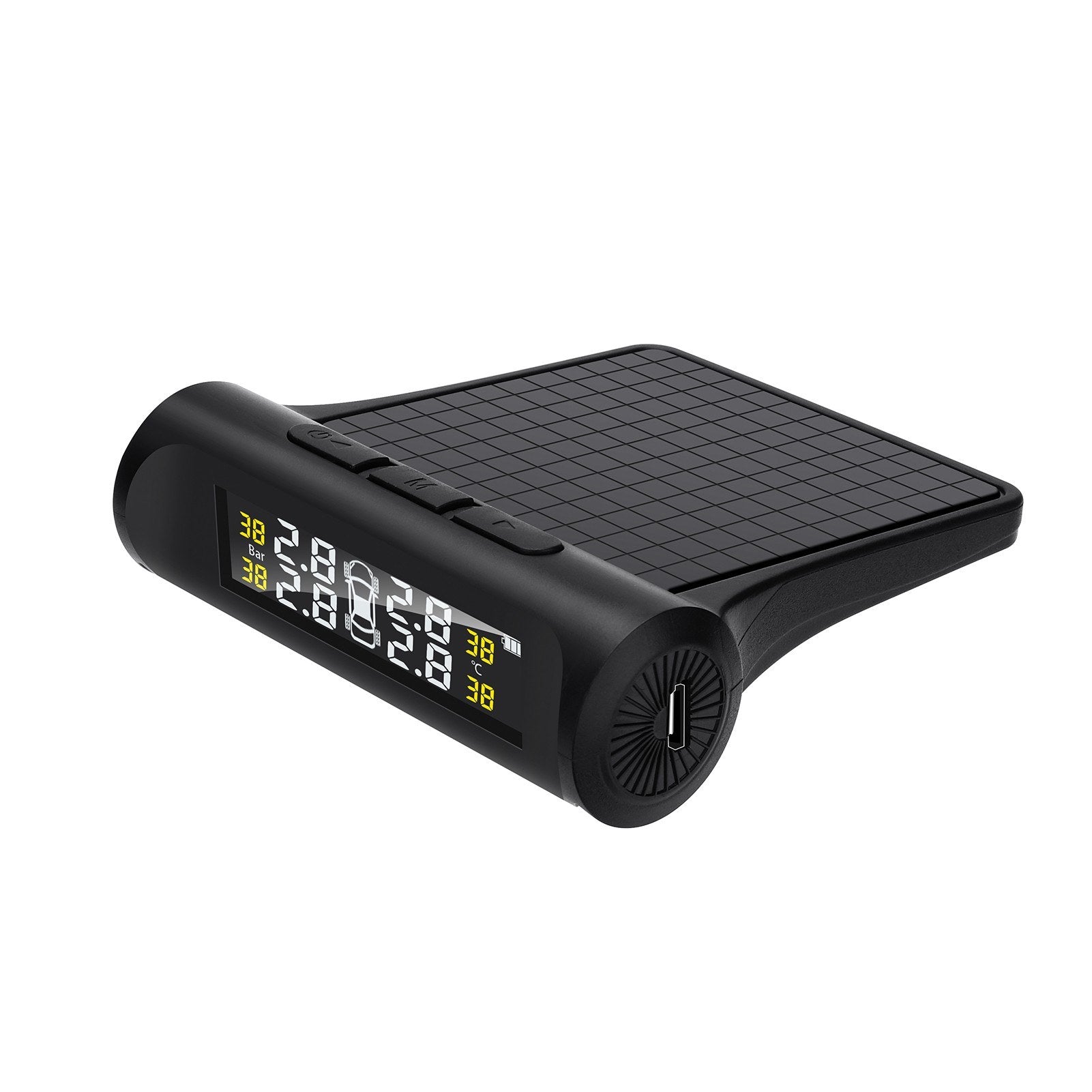Car TPMS Tire Pressure Monitoring System Wireless Alarm 4 External Sensors