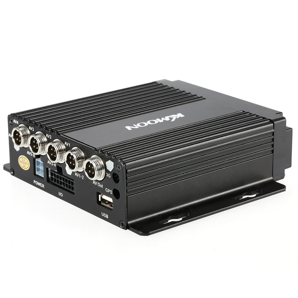 MINI Realtime SD Car Mobile DVR 4CH Video/Audio Input with Remote Controller Encrption