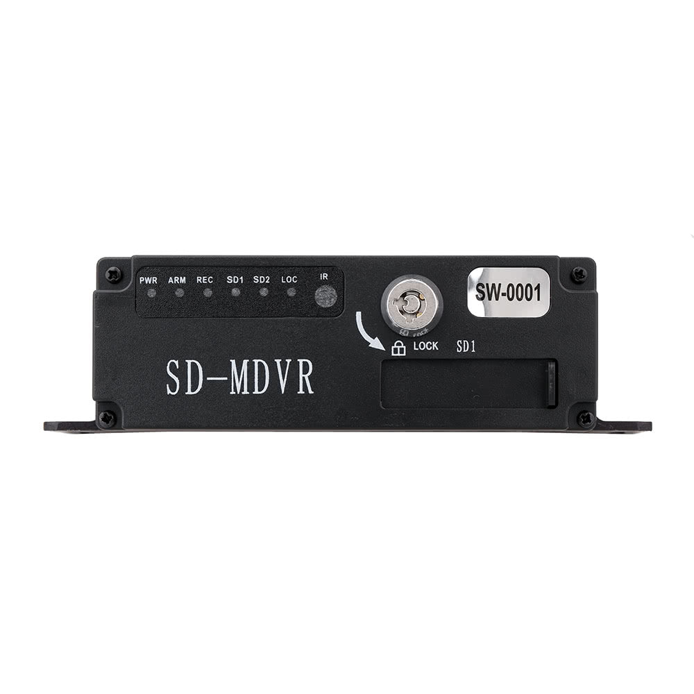MINI Realtime SD Car Mobile DVR 4CH Video/Audio Input with Remote Controller Encrption