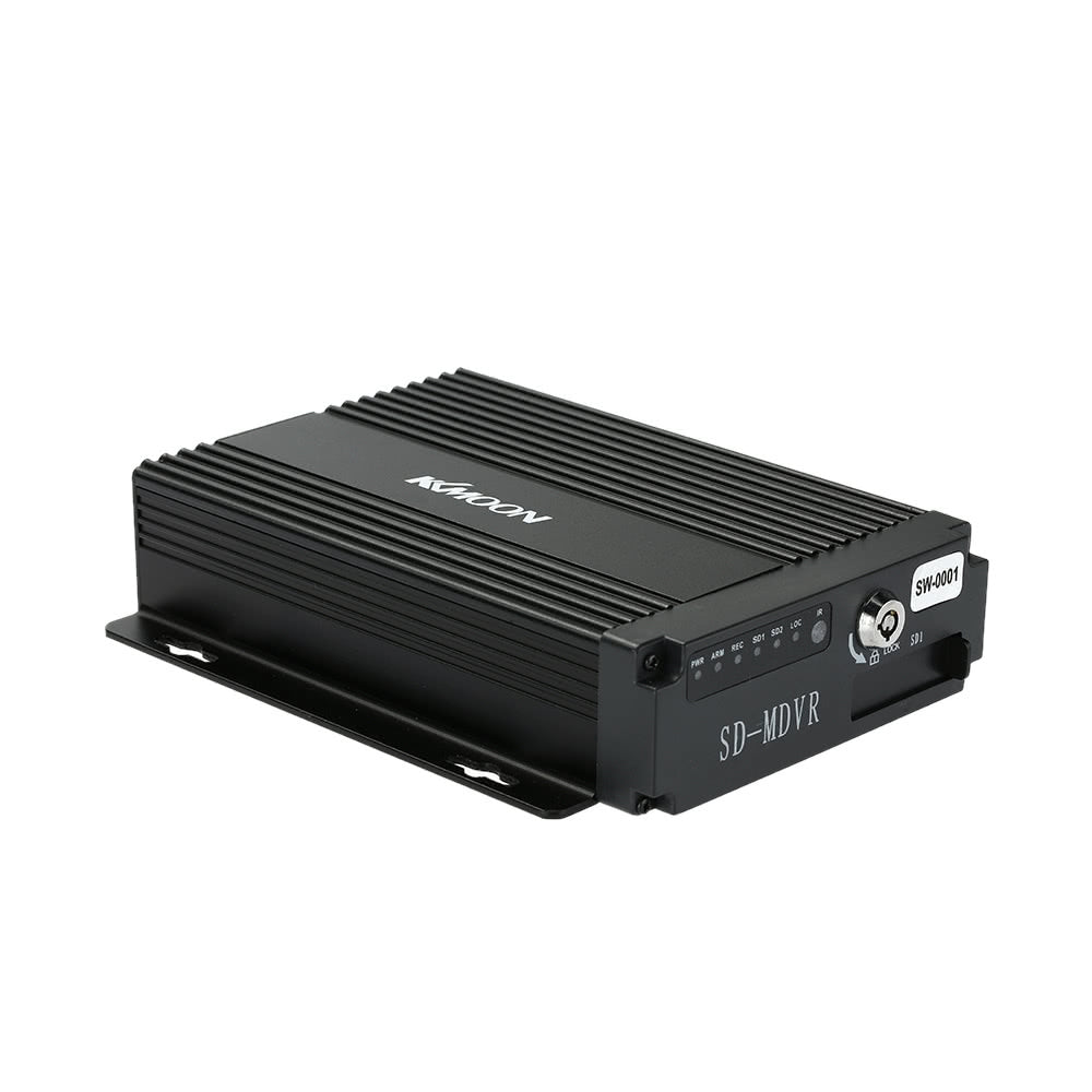 MINI Realtime SD Car Mobile DVR 4CH Video/Audio Input with Remote Controller Encrption