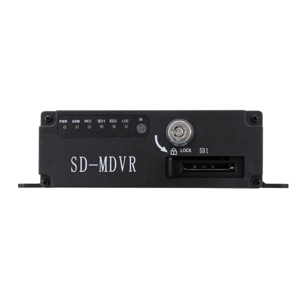 MINI Realtime SD Car Mobile DVR 4CH Video/Audio Input with Remote Controller Encrption