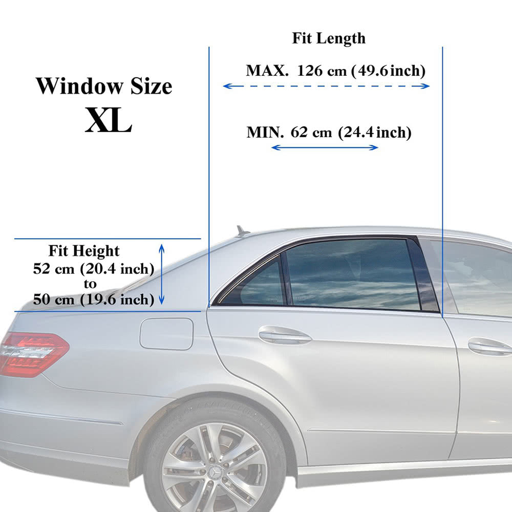 2PCS Adjustable Car Window Sun Shades UV Protection Shield Mesh Cover Visor Sunshades