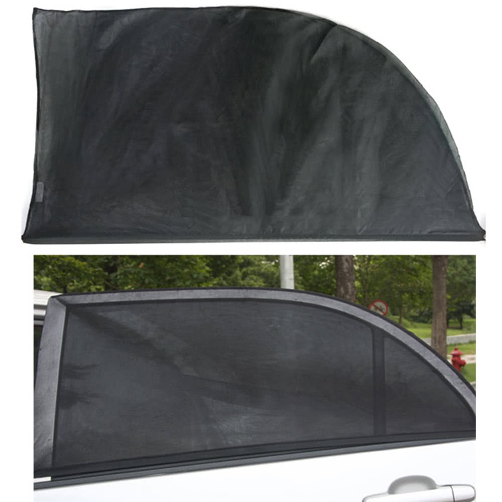 2PCS Adjustable Car Window Sun Shades UV Protection Shield Mesh Cover Visor Sunshades