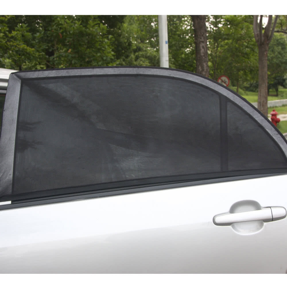 2PCS Adjustable Car Window Sun Shades UV Protection Shield Mesh Cover Visor Sunshades