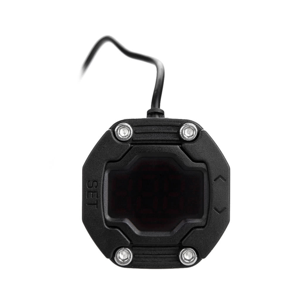 DIY TPMS for Motorcycle Tire Pressure Monitoring System with Waterproof External Sensor Wireless LCD Display