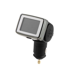 Wireless TPMS Tire Pressure Monitoring System with Adjustable LCD Display Cigarette Plug Diverter 4 External Sensors