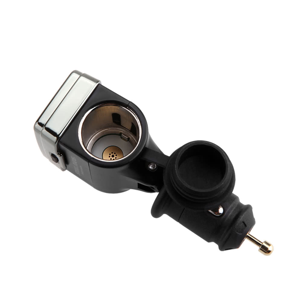Wireless TPMS Tire Pressure Monitoring System with Adjustable LCD Display Cigarette Plug Diverter 4 External Sensors