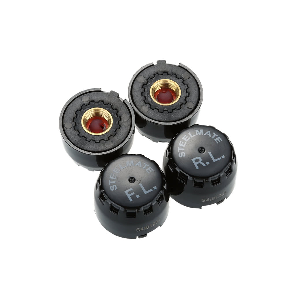 TPMS TP-76 Tire Pressure Monitoring System LED Cigarette Lighter External Sensors
