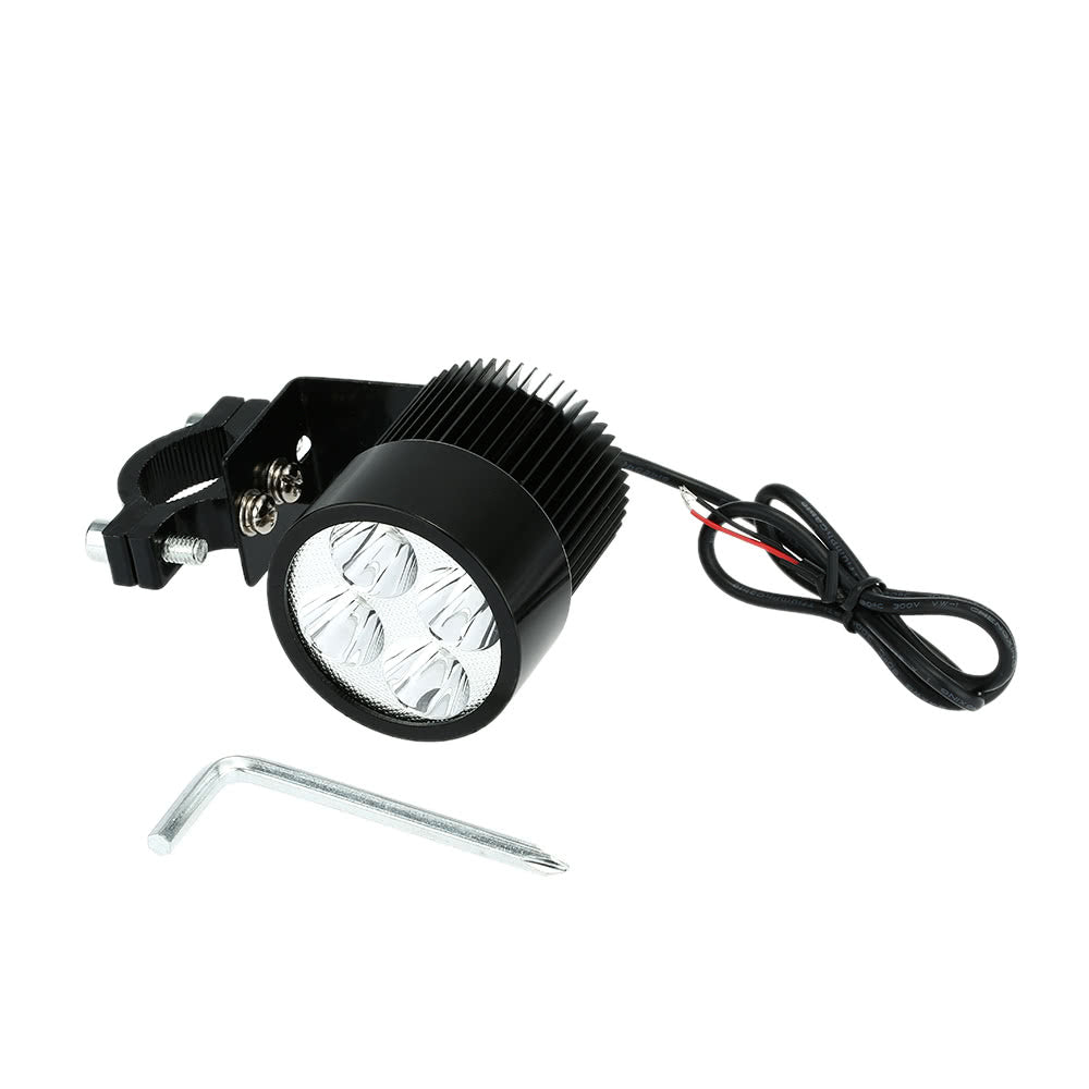 12V-80V 20W Black LED Headlight Lamp Universal for Motorcycle E-bike