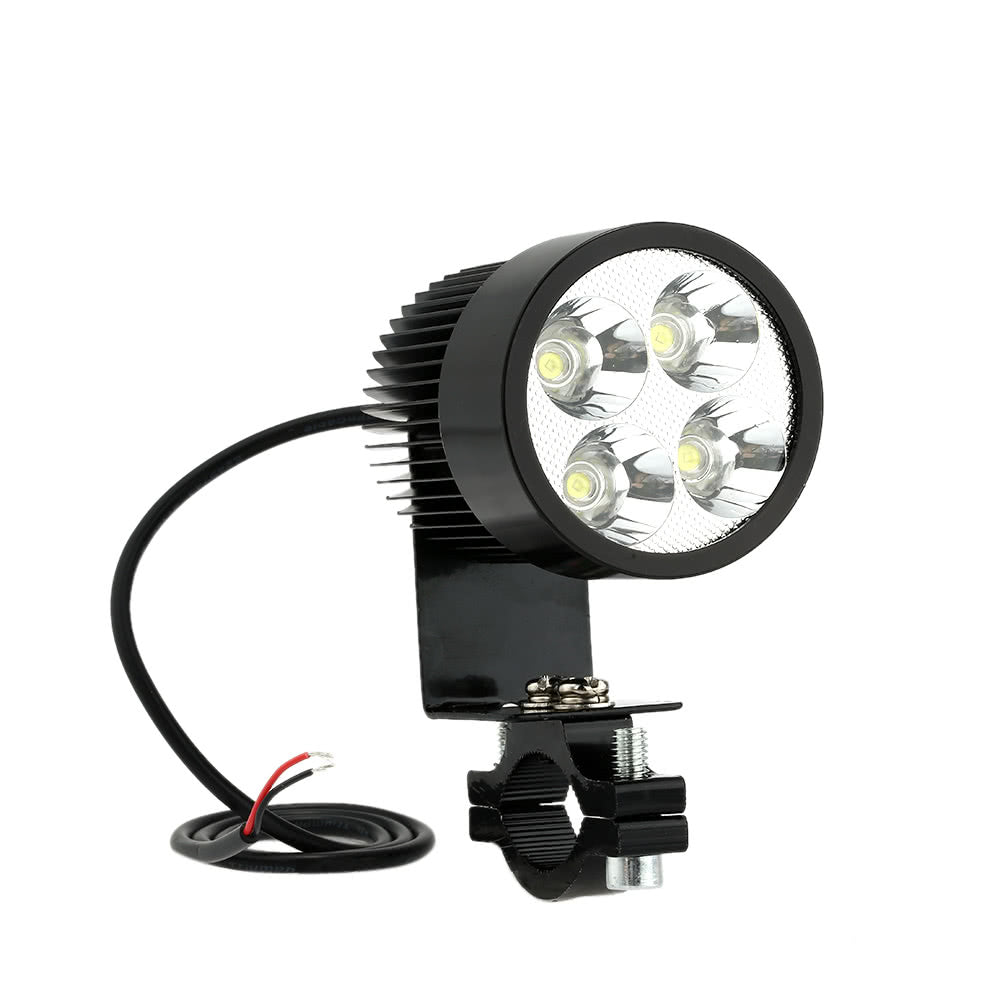 12V-80V 20W Black LED Headlight Lamp Universal for Motorcycle E-bike