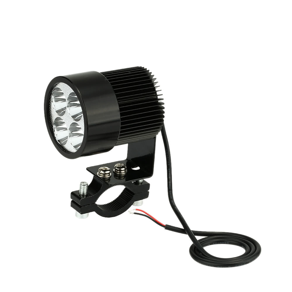 12V-80V 20W Black LED Headlight Lamp Universal for Motorcycle E-bike