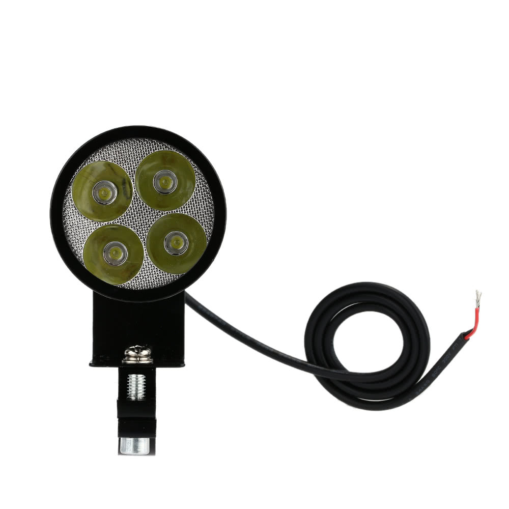 12V-80V 20W Black LED Headlight Lamp Universal for Motorcycle E-bike