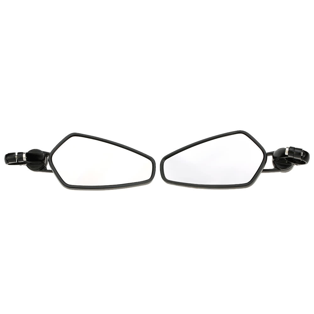 Pair of Motorcycle Universal 7/8" Handle Bar End Rearview Mirror CNC Aluminum 360° Rotation