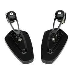 Pair of Motorcycle Universal 7/8" Handle Bar End Rearview Mirror CNC Aluminum 360° Rotation