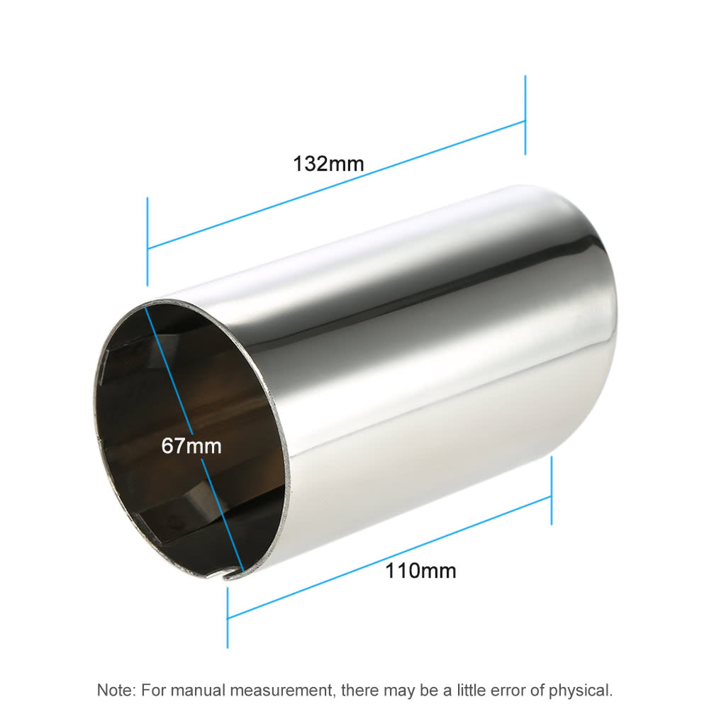 Pair of Car Stainless Steel Exhaust Tail Pipes Muffler Tips for VW Golf Tiguan Passat Touran BMW 325i 328i